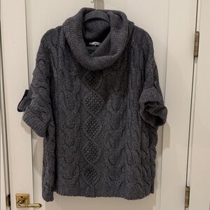Autumn Cashmere Charcoal Cowl Neck Sweater